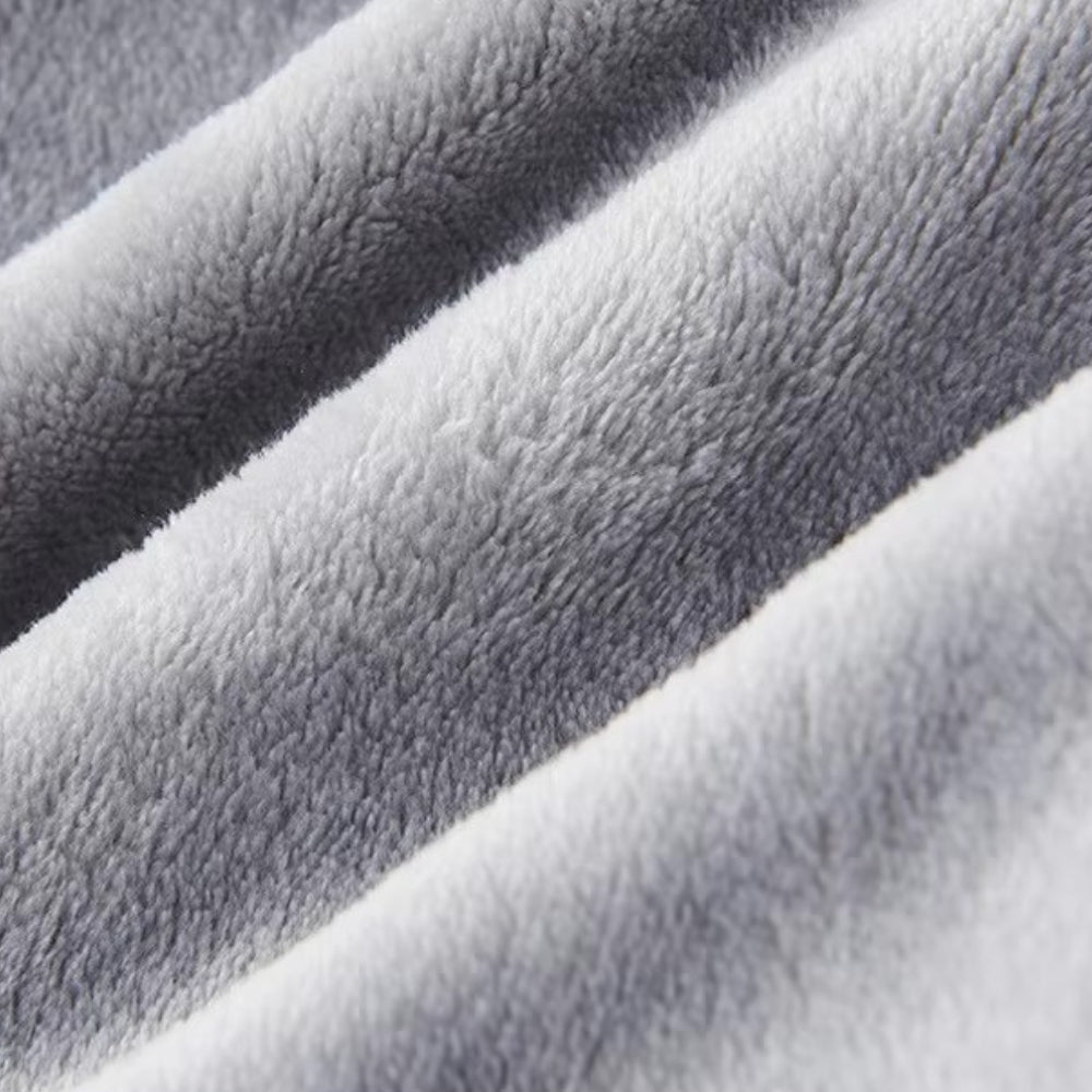 BowLift | Plush Fleece Contrast Trim Bathrobe