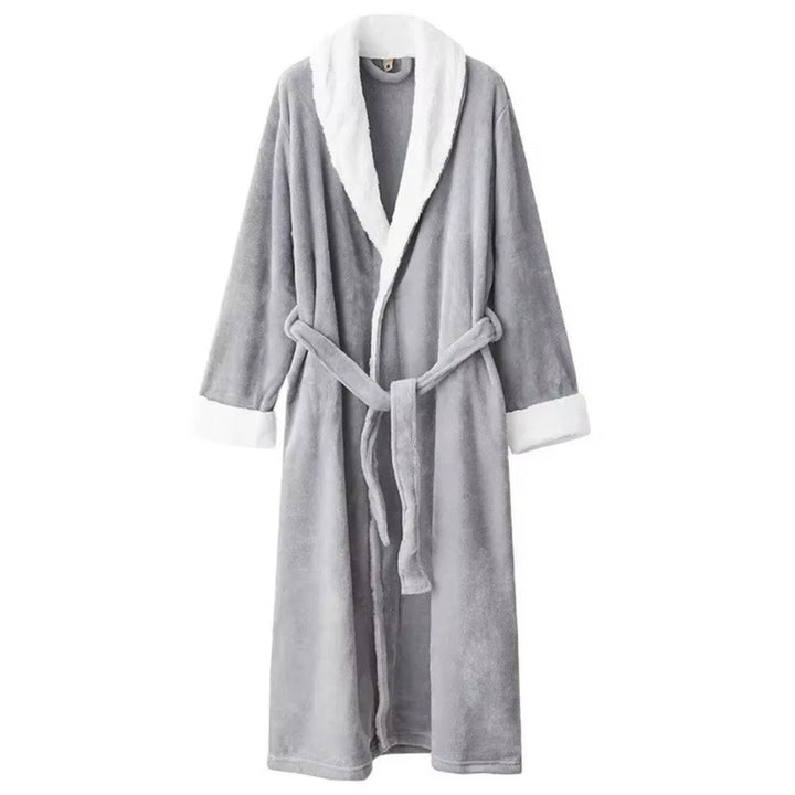 BowLift | Plush Fleece Contrast Trim Bathrobe