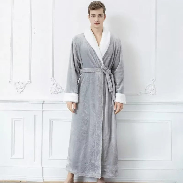 BowLift | Plush Fleece Contrast Trim Bathrobe
