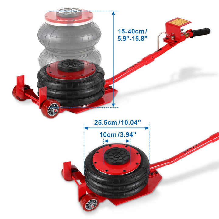 3T Pneumatic Triple Bag Airjack | Bowlift