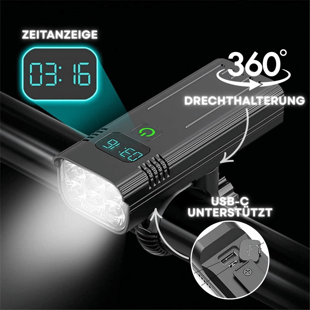 BowLift | LED bike light with 5000 lumens for maximum safety when riding at night