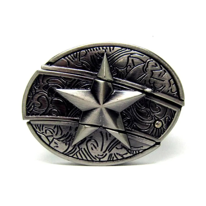 Men's Leather Punk Belt | Vintage Metal Buckle Designs