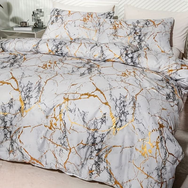 BowLift | Marble Design Duvet Cover Set for Modern Bedroom