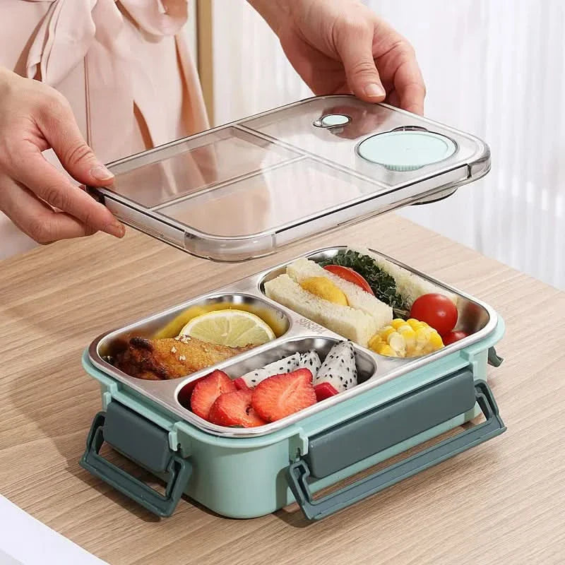 BowLift | Leak-Proof Stainless Steel Lunchbox with Cutlery (850 ml) – For Work, School & On the Go