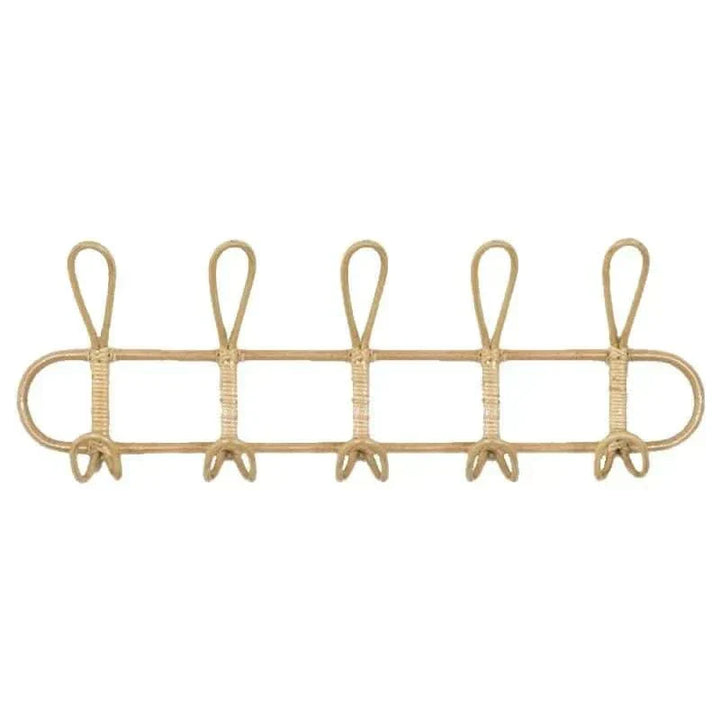 BowLift | Retro Rattan Wall Hook with 5 Hangers