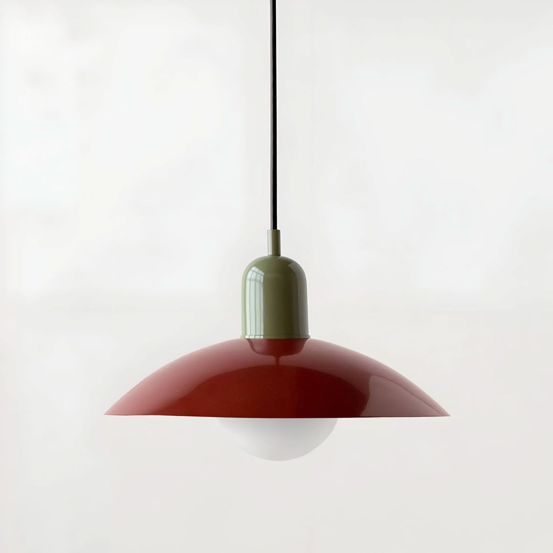 BowLift | Modern Macaron Bauhaus Pendant Light – Iron Shade
