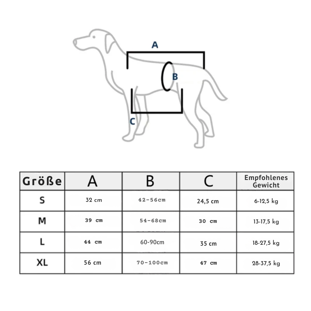 Reha-Dog Harness with Stable Carrying Handle Bowlift