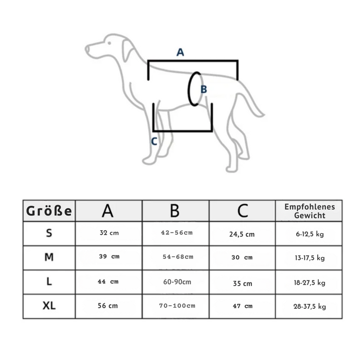 Reha-Dog Harness with Stable Carrying Handle Bowlift