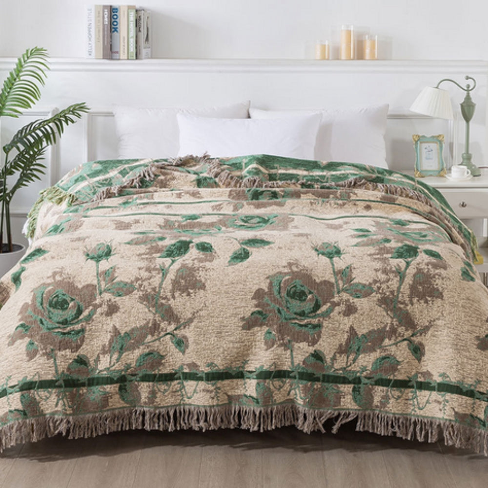 BowLift | Rosewood Grace Throw Cotton Blanket
