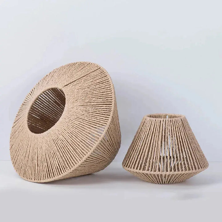 BowLift | Elegant Rattan Pendant Lamp – Rustic Geometric Lighting for Any Space