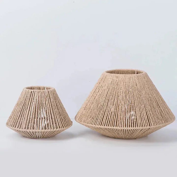 BowLift | Elegant Rattan Pendant Lamp – Rustic Geometric Lighting for Any Space