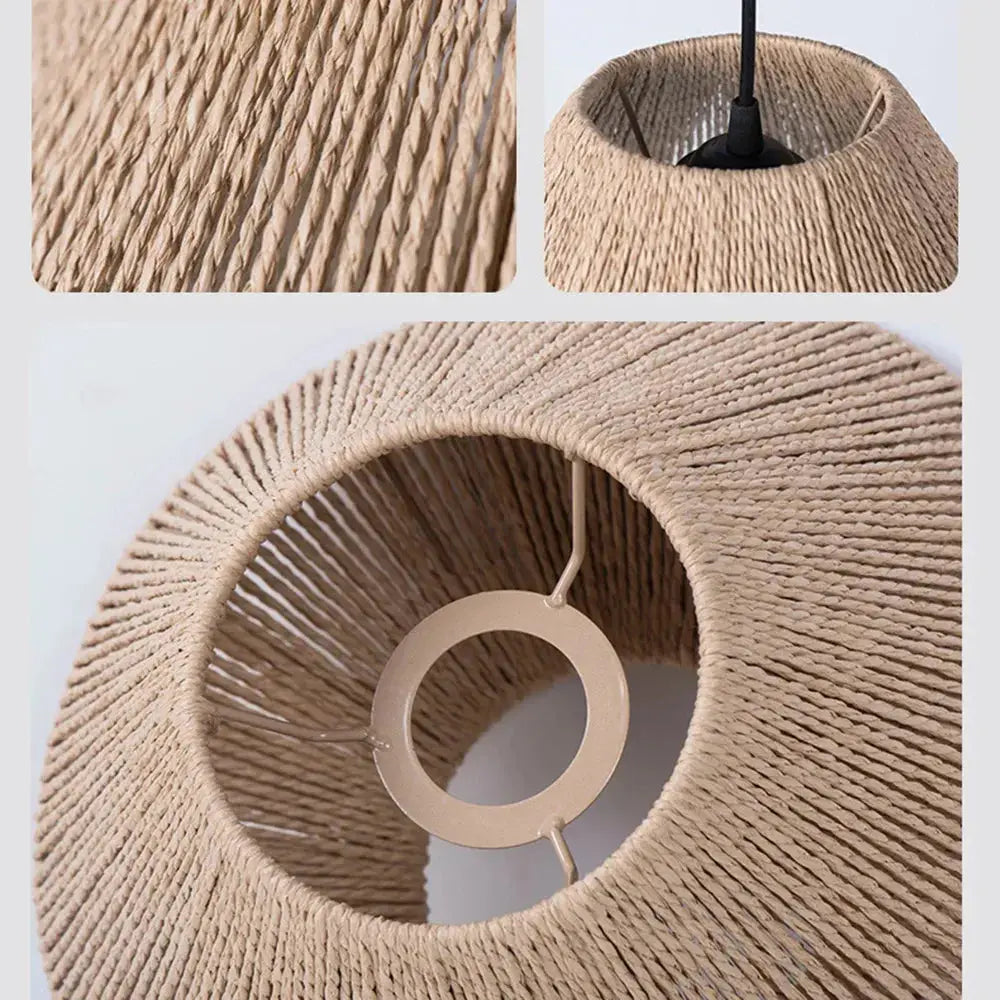 BowLift | Elegant Rattan Pendant Lamp – Rustic Geometric Lighting for Any Space
