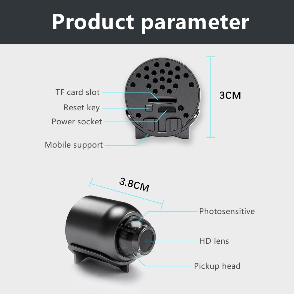 BowLift | LuxVision Elite Mini Camera | 1080P HD wireless surveillance for discreet monitoring