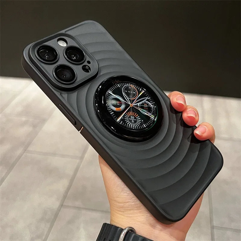 BowLift | Clock Water Ripple Magsafe Bracket Phone Case