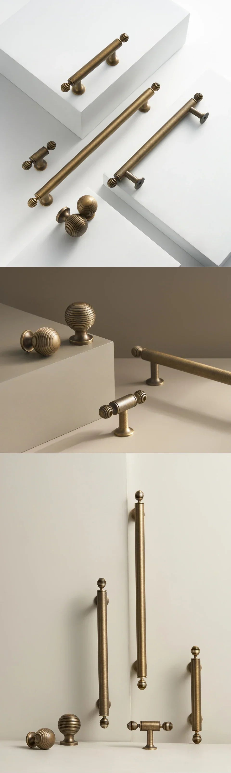 BrassElegance Solid Brass Antique T-Griff Bowlift