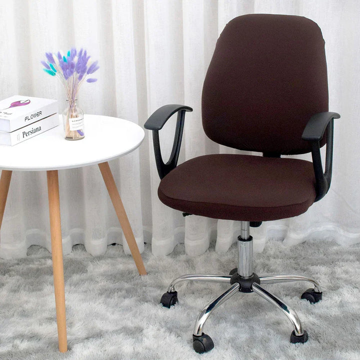 BowLift | 2-piece Split Office Rose Chair Covers