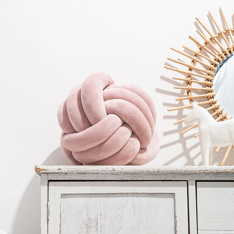 Plush Knot Cushion (Velvet) | Bowlift