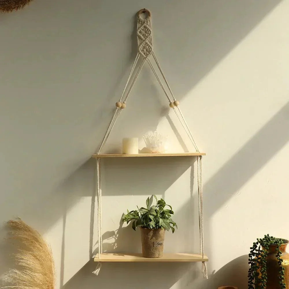 BowLift | BohoString - Macramé Wooden Wall Piece