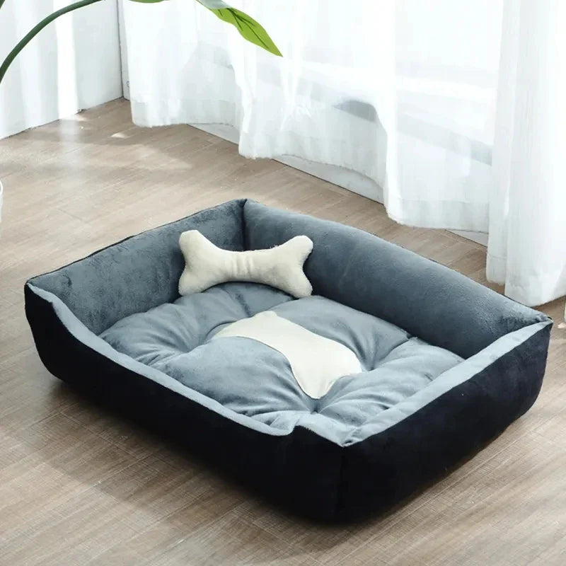 Modern and cozy linen dog bed Bowlift