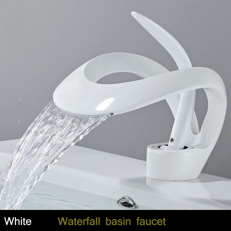 BowLift | Modern Creative Brass Waterfall Design Faucet