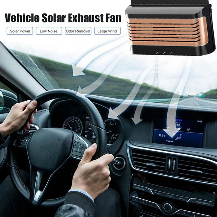 BowLift | Air Purifier Cleaning System Solar Powered Car Fan