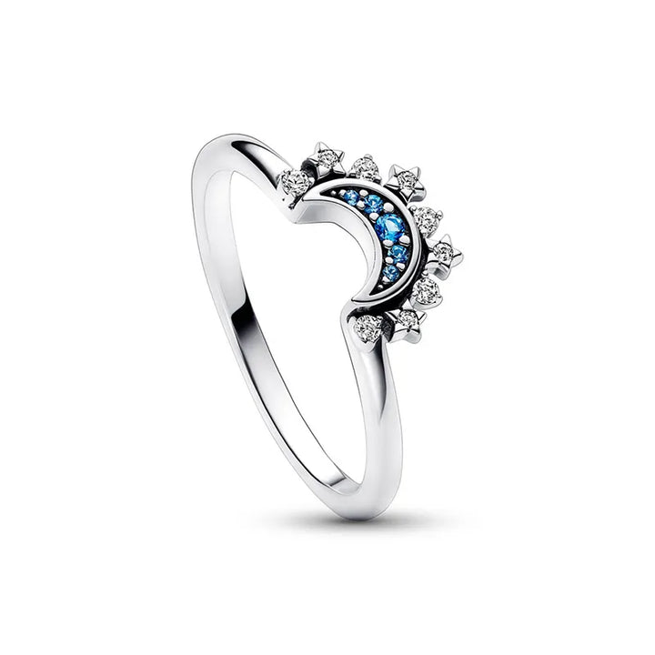 BowLift | Celestial Sun and Moon Charm Sparkling Ring