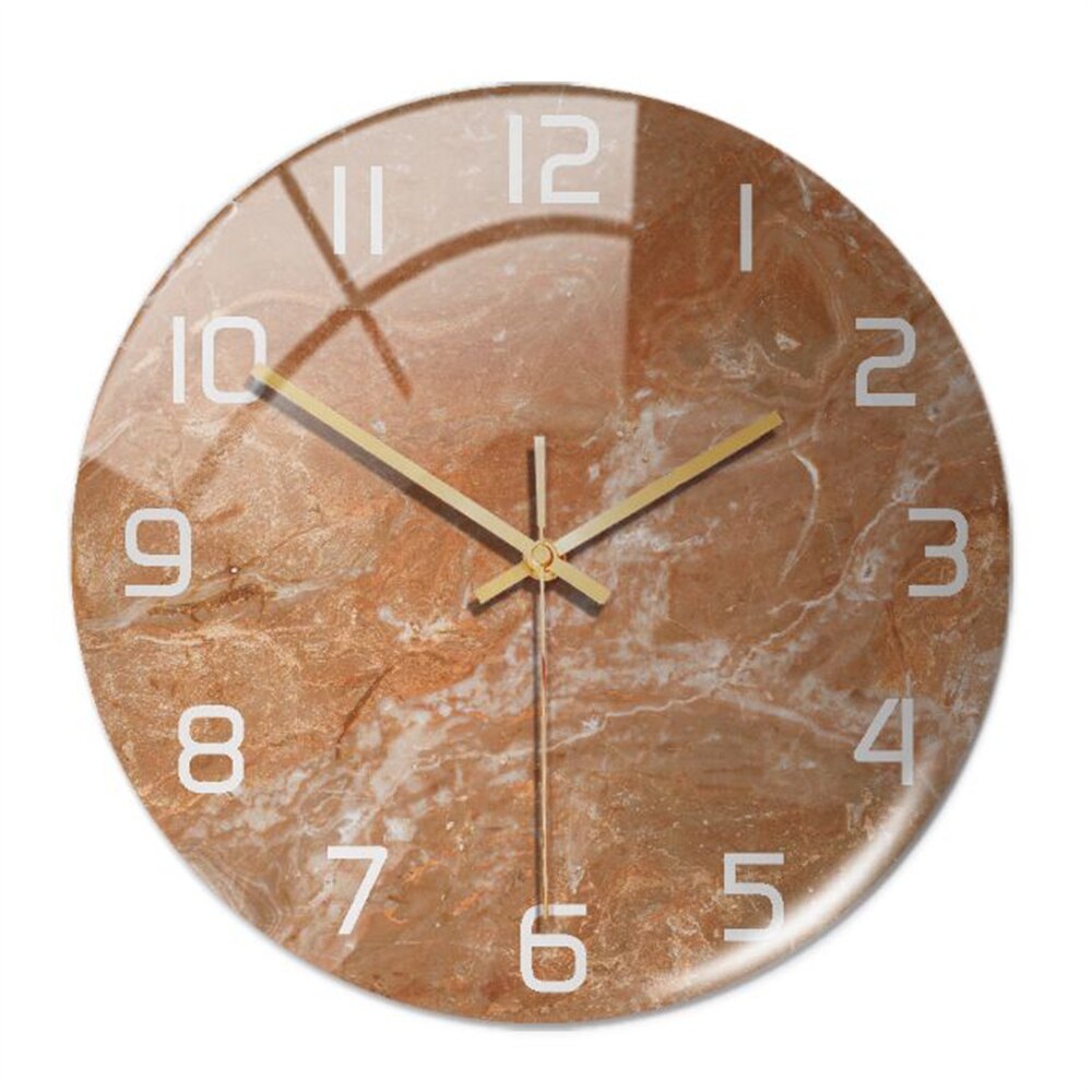BowLift | Stylish Marble Wall Clock with Silent Mechanism