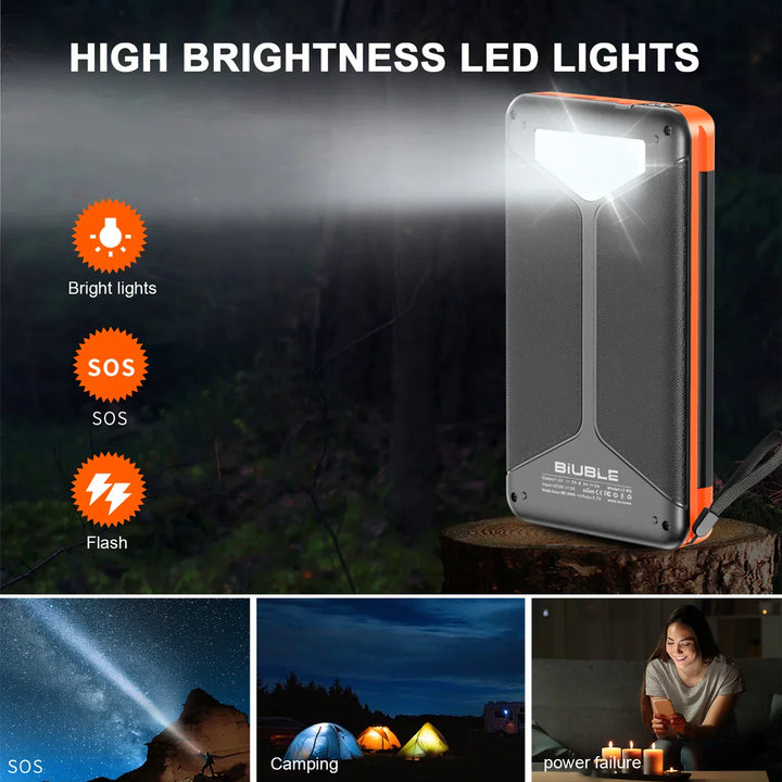 BowLift | Solar Fast Charging Ultra-Large Capacity Portable Powerbank