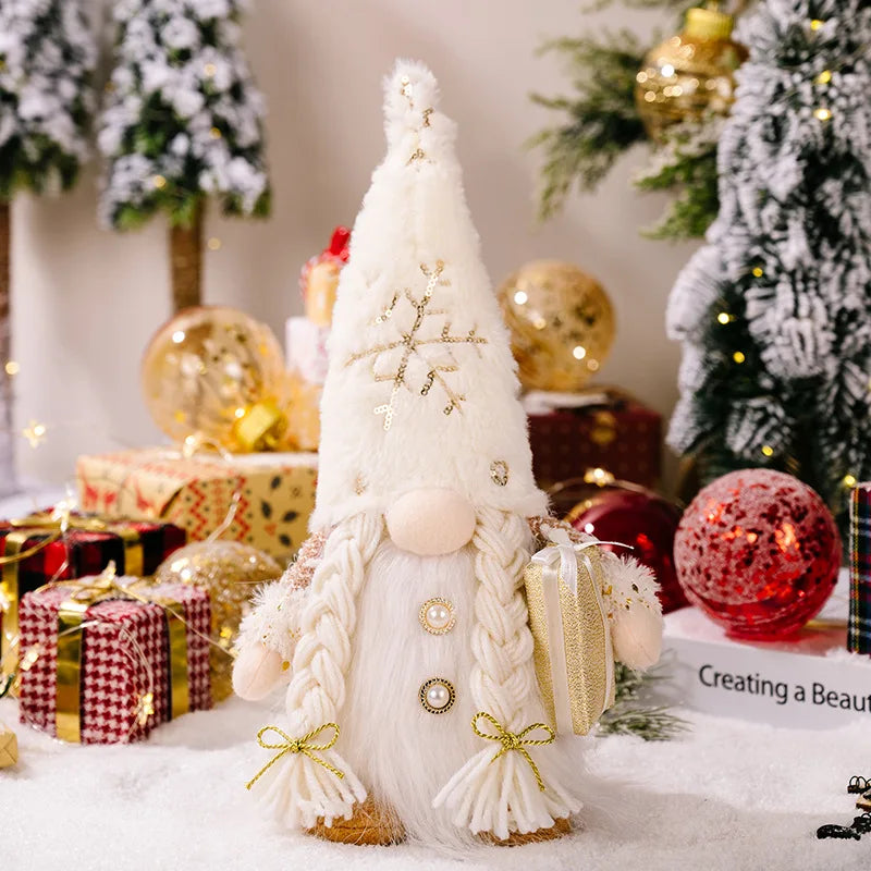 BowLift | Nordlumis | Glowing Christmas Gnome | 30 × 10 × 10 cm | LED Window & Table Decoration | Battery Operated | Gift Idea for Christmas & New Year