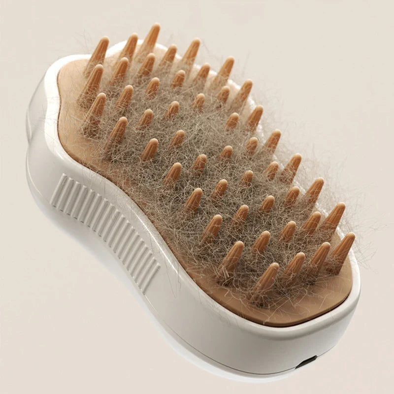 BowLift | Cat Brush GroomiSoft 3in1 | Massage, Bath & Care Comb | Soft Silicone Brushes | In Pink or Brown