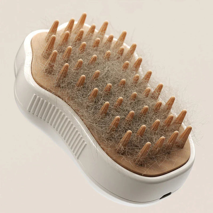 BowLift | Cat Brush GroomiSoft 3in1 | Massage, Bath & Care Comb | Soft Silicone Brushes | In Pink or Brown
