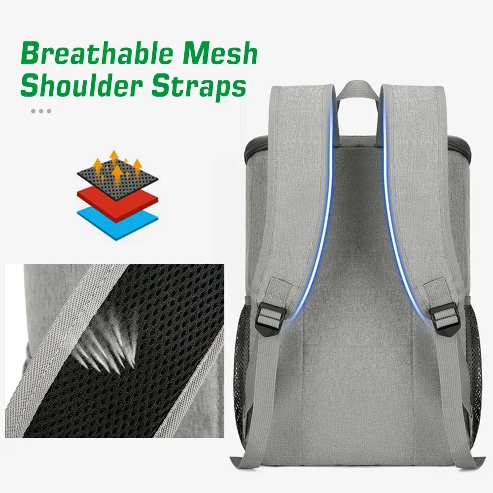 BowLift | FrostoPak Cooler Backpack 30L | Leakproof & Insulated | For Camping, Hiking & Picnics | Oxford Fabric