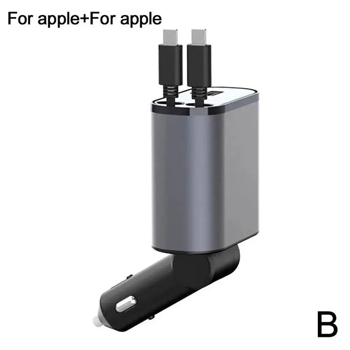 BowLift | 4in1 Retractable Fast Charging Car Lighter Charger