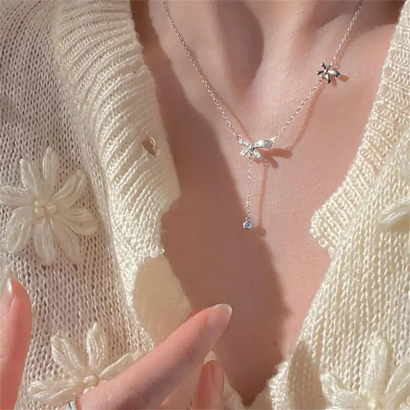 BowLift | Treasure Pearl Delicate Zircon Necklace