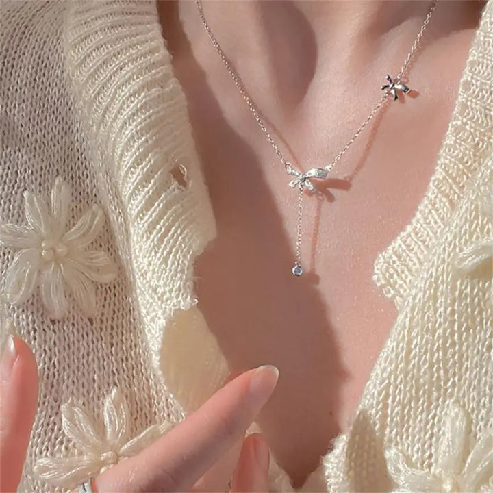 BowLift | Treasure Pearl Delicate Zircon Necklace