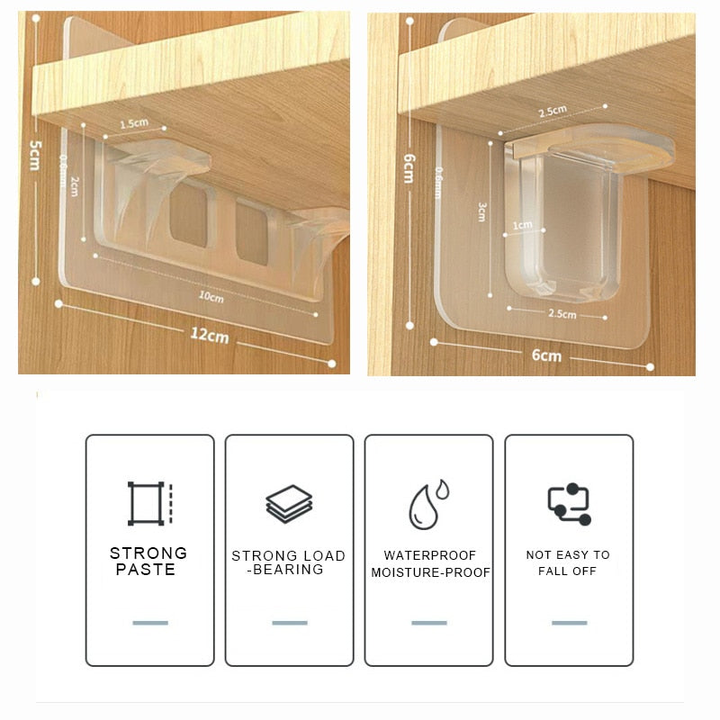 BowLift | Self-Adhesive Closet Wizard Shelf Support Bracket