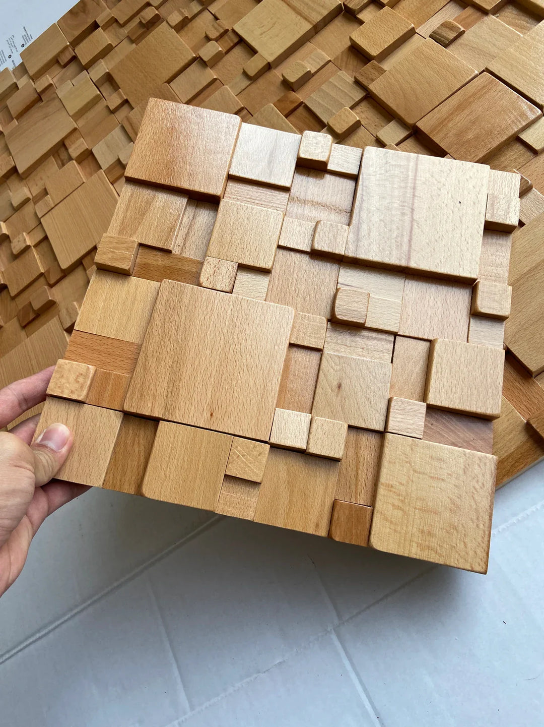 BowLift | Mosaic Wall Panels Solid Wood and Sound-Absorbing Decor
