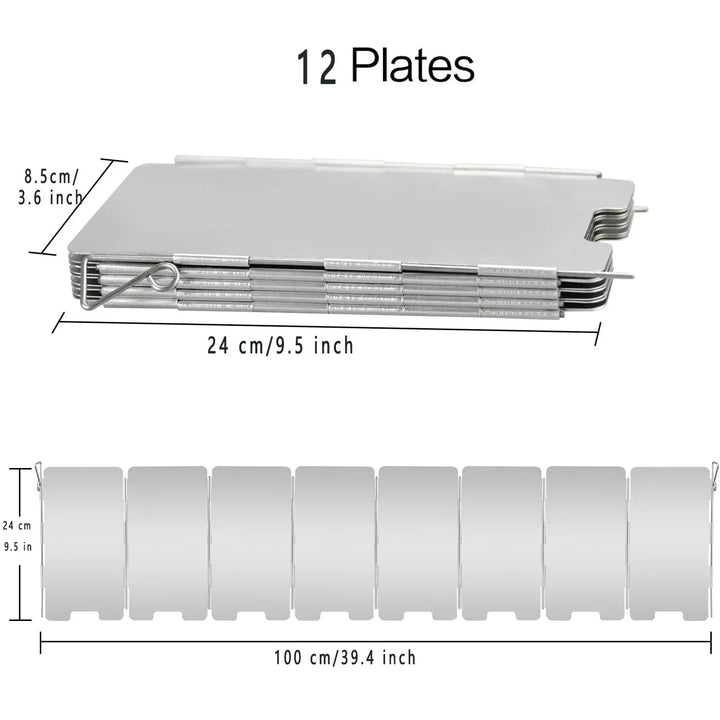BowLift | CampWind Flexible Windbreak | Compact & Portable | For Gas Stoves & Outdoor Cooking