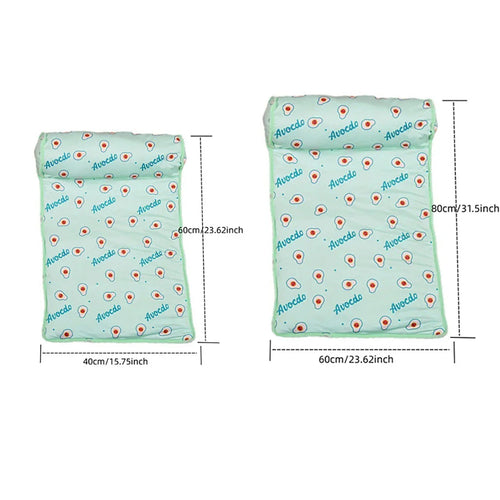 BowLift | Cooling Mat FrostTail for Dogs & Cats | With Headrest | Breathable & Washable | Non-slip & Comfortable