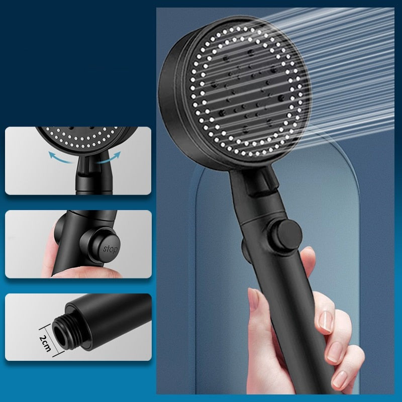 BowLift | Adjustable Multi Mode High-Pressure Shower Head