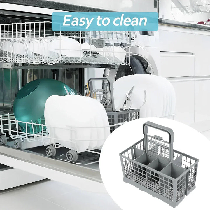 BowLift | DishEase Cutlery Basket | Foldable & Universal | Sturdy & Heat Resistant | For Dishwasher