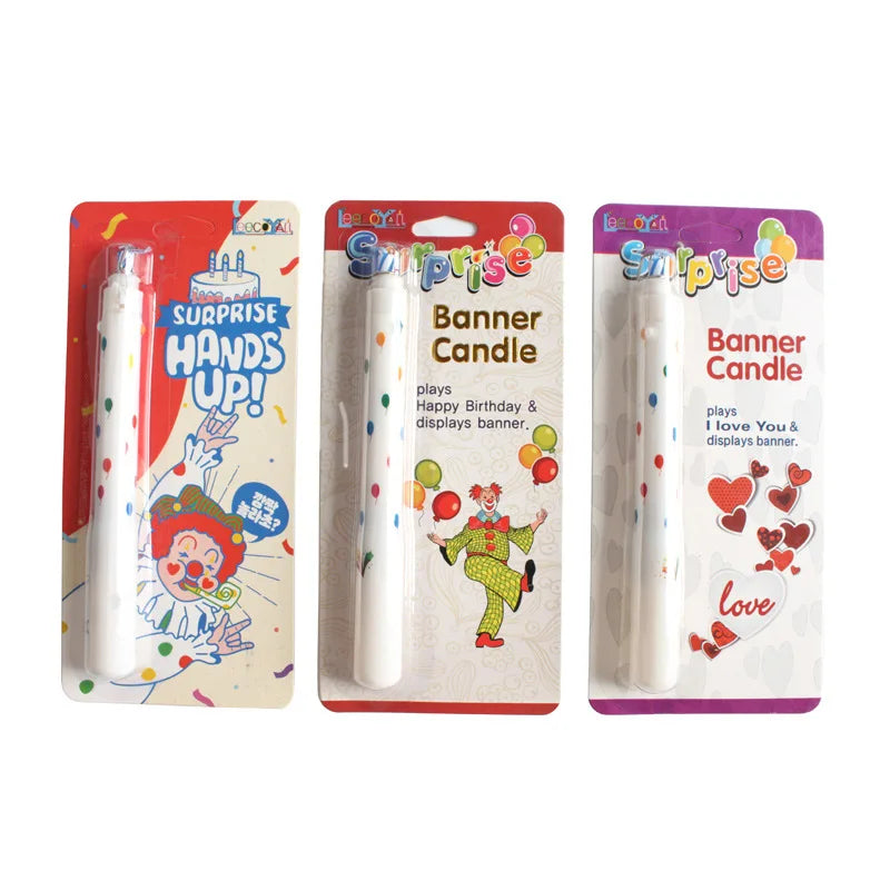 BowLift | Whimsy Clown Surprise Party Cake Candles