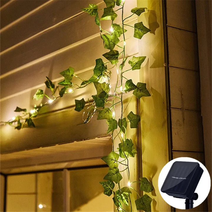 BowLift | Solar fairy lights SoliBlossom | Sunflower decor with leaves | Warm white | 8 modes | For garden, fence & wedding
