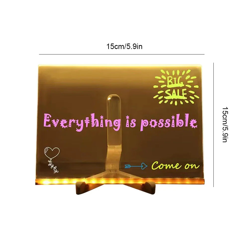BowLift | Acrylic LED Erasable Writing Panel