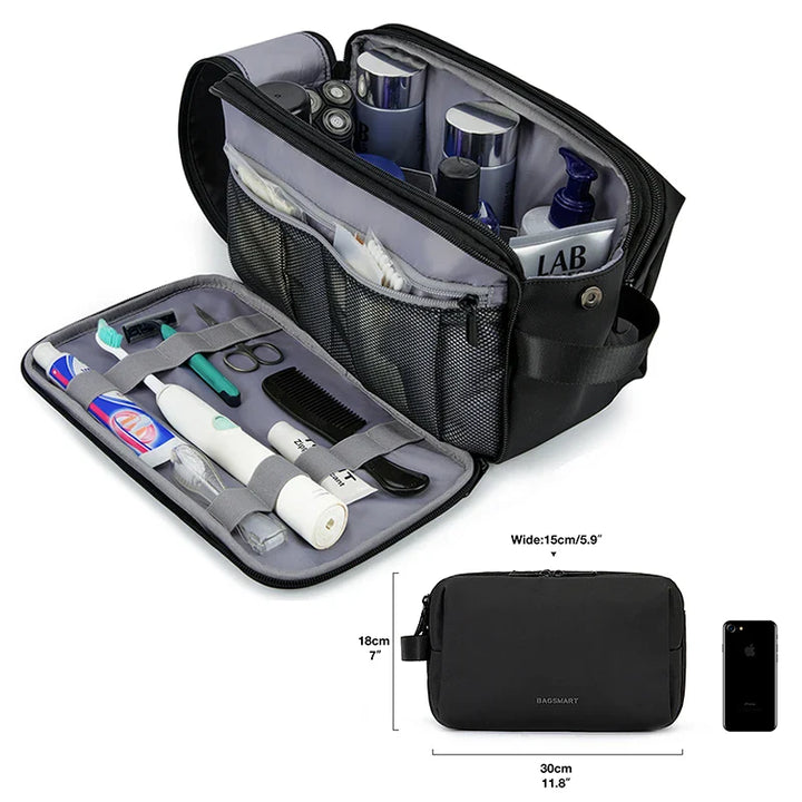 BowLift | Kosmetixo Waterproof Cosmetic Bag for Women & Men | Lightweight Toiletry Bag  | Travel Accessories for Toiletries & Make-up | Unisex Travel Organizer