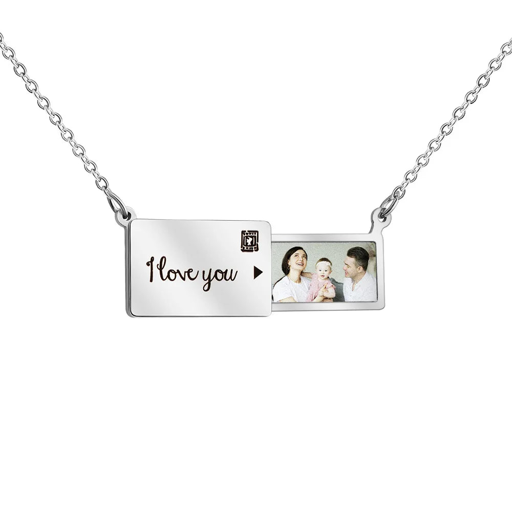 BowLift | Personalized Custom Photo Envelope Necklace