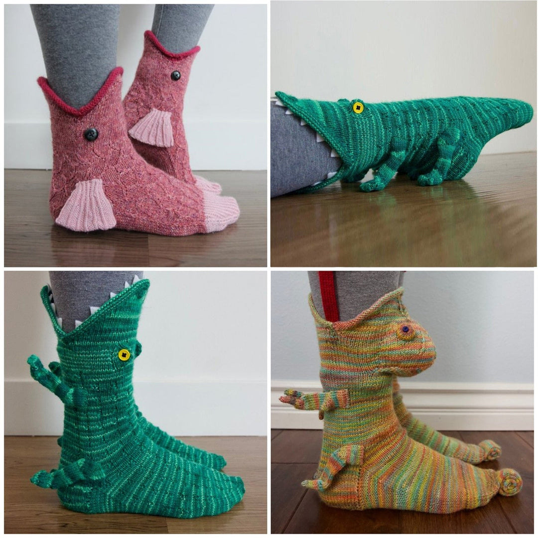 BowLift | Crocodile Bite Knitted Socks