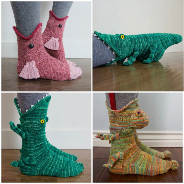 BowLift | Crocodile Bite Knitted Socks