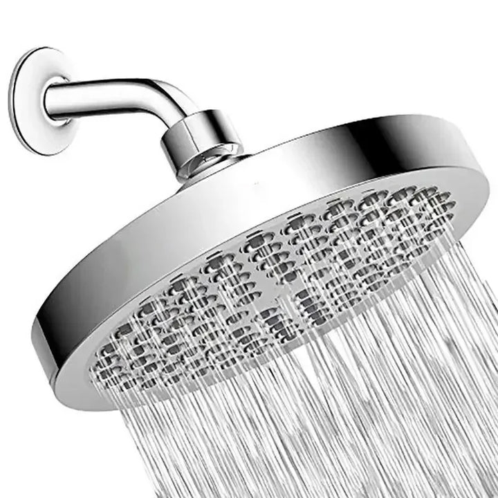 High-Pressure Rain Shower Head with Arm | Round Model – Wall Mount Bowlift