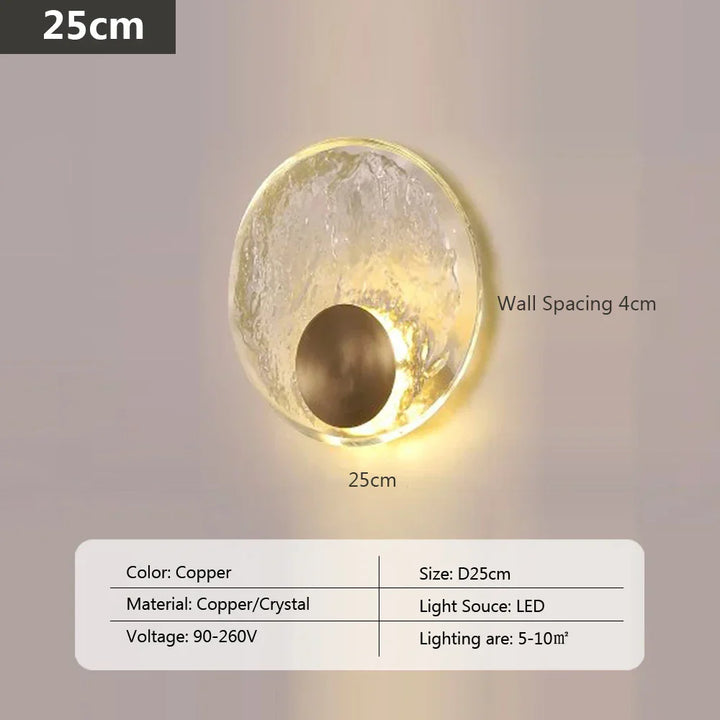 CrystalLuxe - Elegant LED Crystal Wall Lamp Bowlift